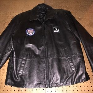 Leather jacket S&S 50 year anniversary Mobil 1 XL Harley